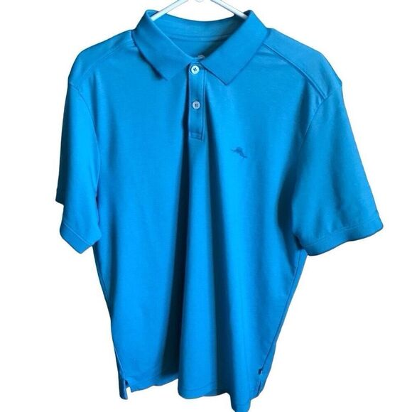 Tommy Bahama Other - Tommy Bahama turquoise blue golf shirt Men’s SZ Medium New with tags FLAW